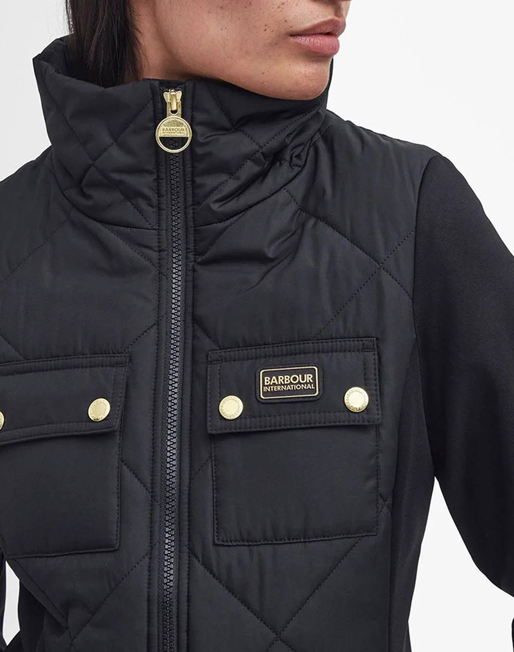 BARBOUR INTERNATIONAL RUBINS QUILTED SWEAT ЯКЕ