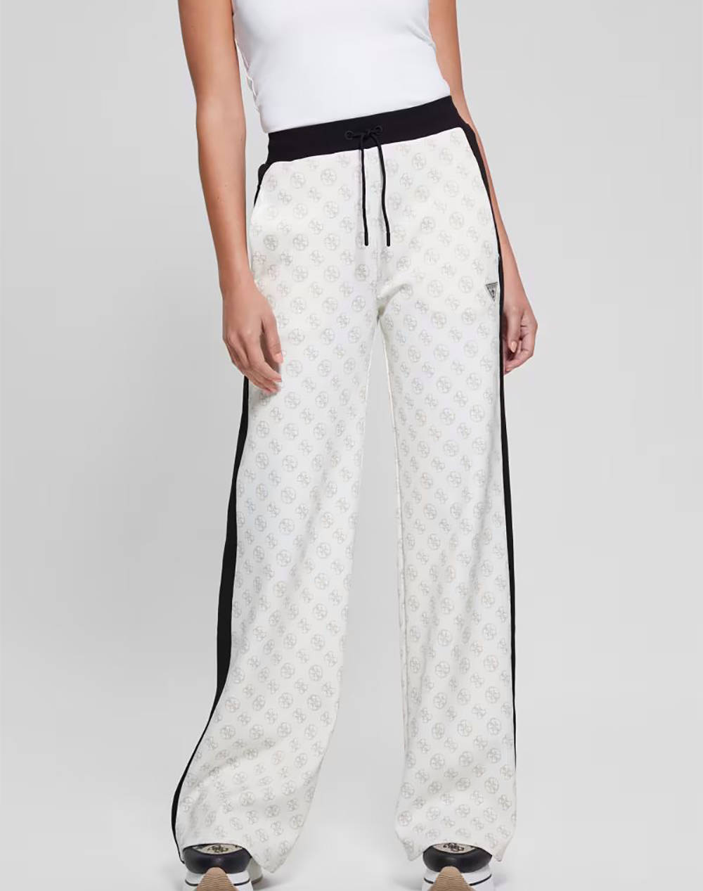 GUESS ELÉA 4G STRAIGHT LONG PANTS ДАМСКИ ПАНТАЛОНИ