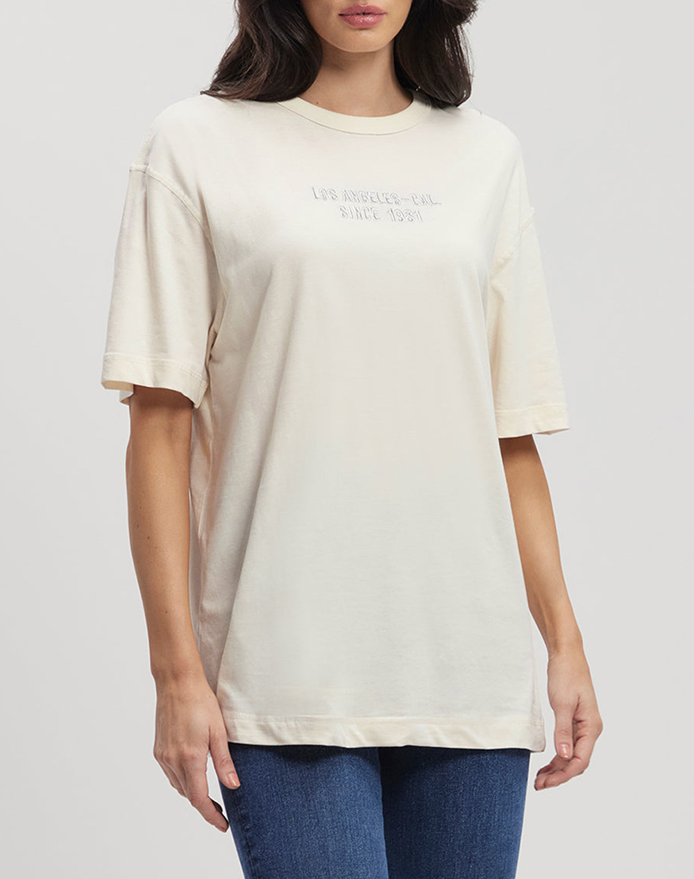 GUESS SS CN PAISLEY LOGO TEE WOMENS T-SHIRT