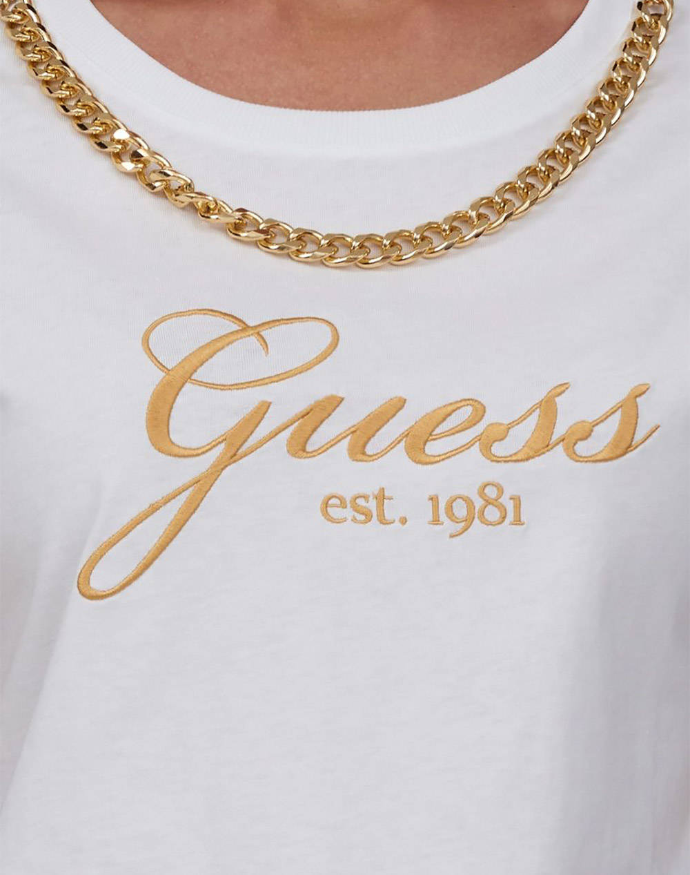 GUESS SS CN CRYSTAL LOGO TEE ДАМСКА ТЕНИСКА