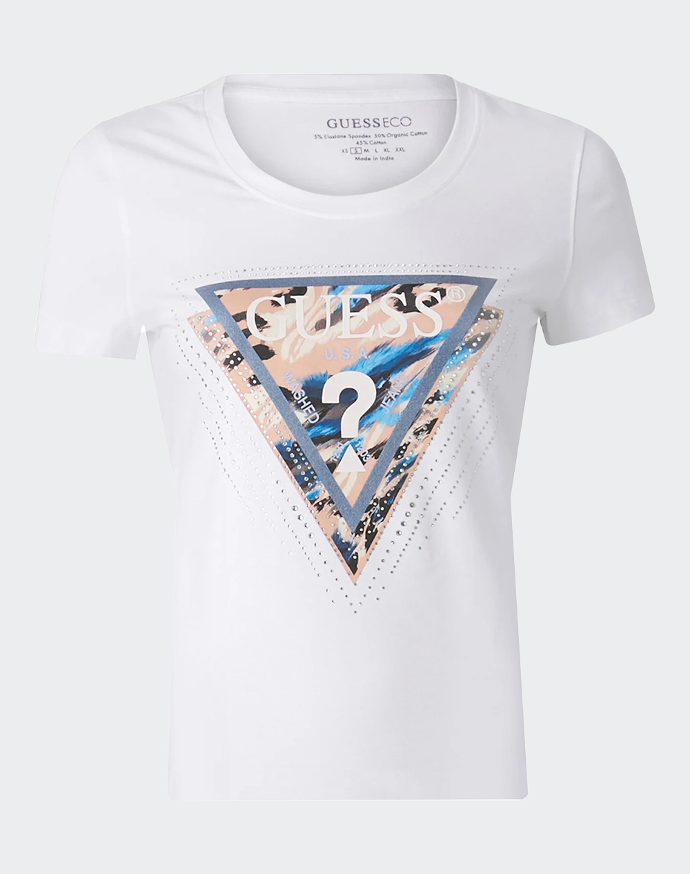 GUESS SS CN LEO TRIANGLE TEE WOMENS T-SHIRT