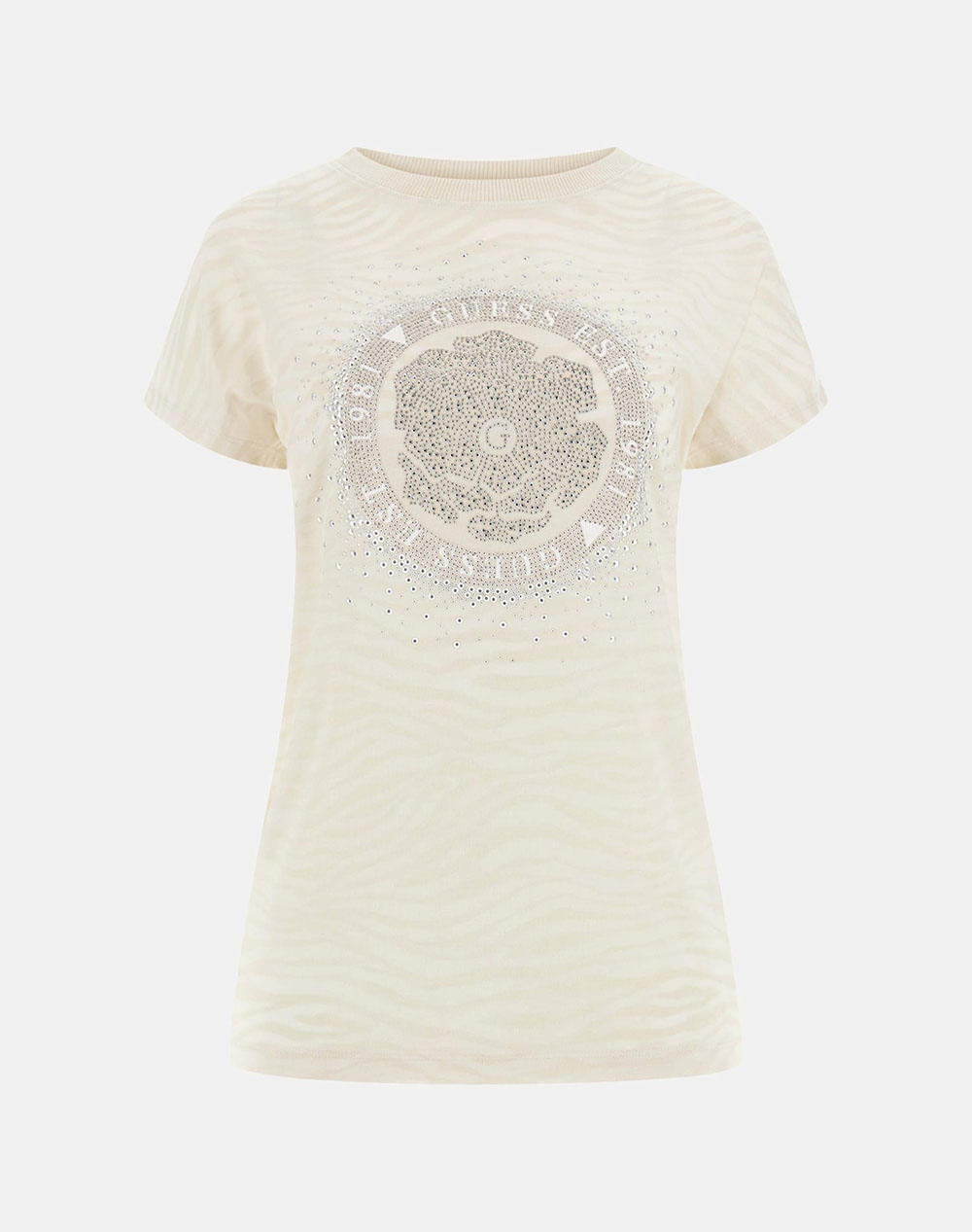 GUESS SL CN ZEBRA TEE WOMENS T-SHIRT