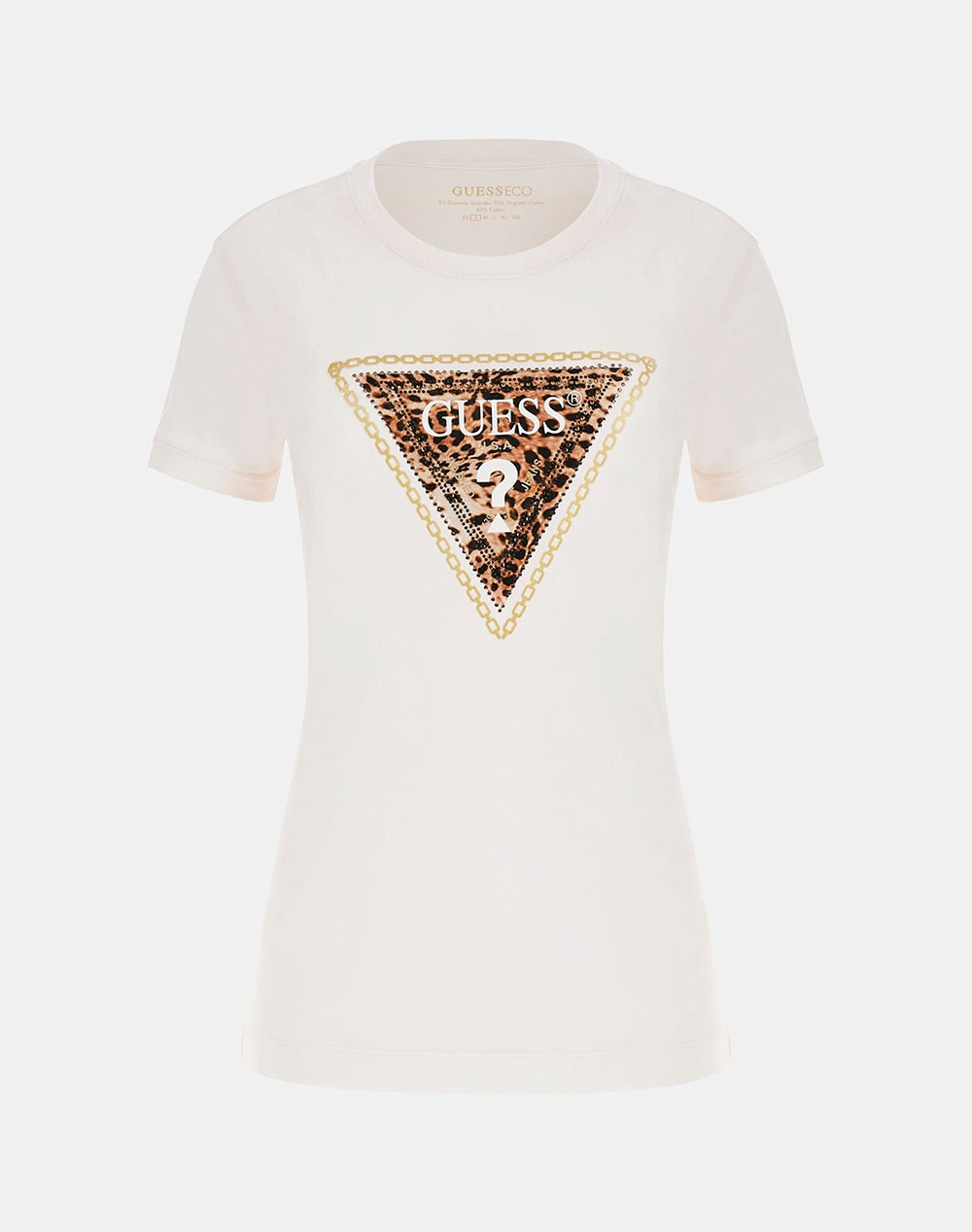 GUESS SS CN TRIANGLE LEO TEE WOMENS T-SHIRT