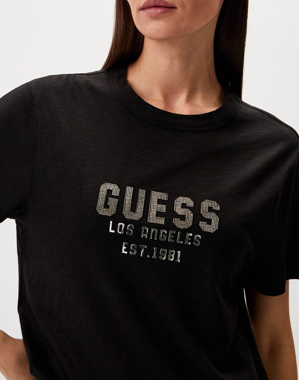 GUESS SS CN PYRAMIDE STUDS TEEWOMENS SWEATSHIRT