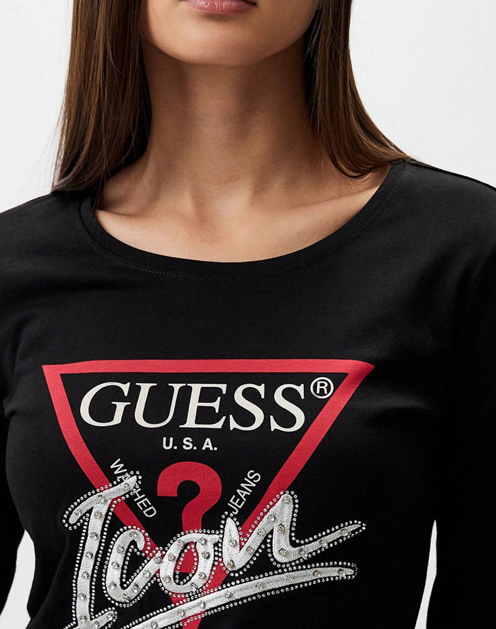 GUESS LS RN ICON TEEWOMENS SWEATSHIRT