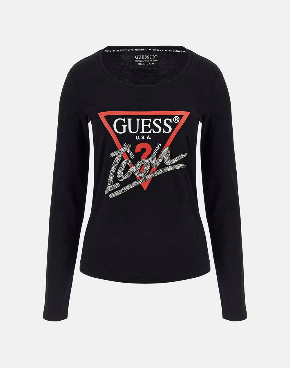 GUESS LS RN ICON TEE ДАМСКА ТЕНИСКА