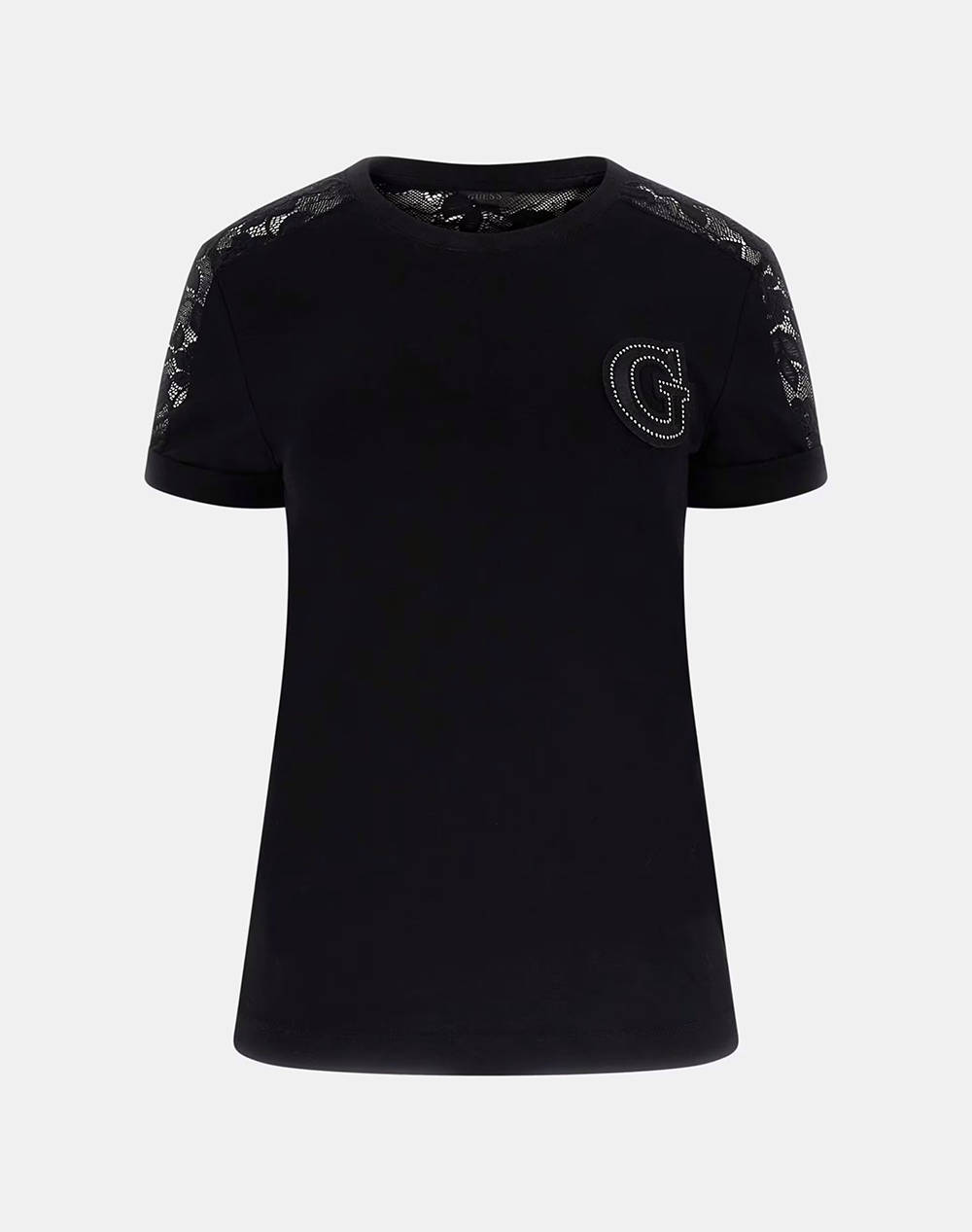 GUESS SS CN LACE TEE ДАМСКА ТЕНИСКА