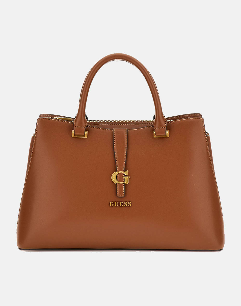 GUESS KUBA TRI COMPARTMENT SATCHEL ДАМСКА ЧАНТА (Размери: 34 x 10 x 21 см.)