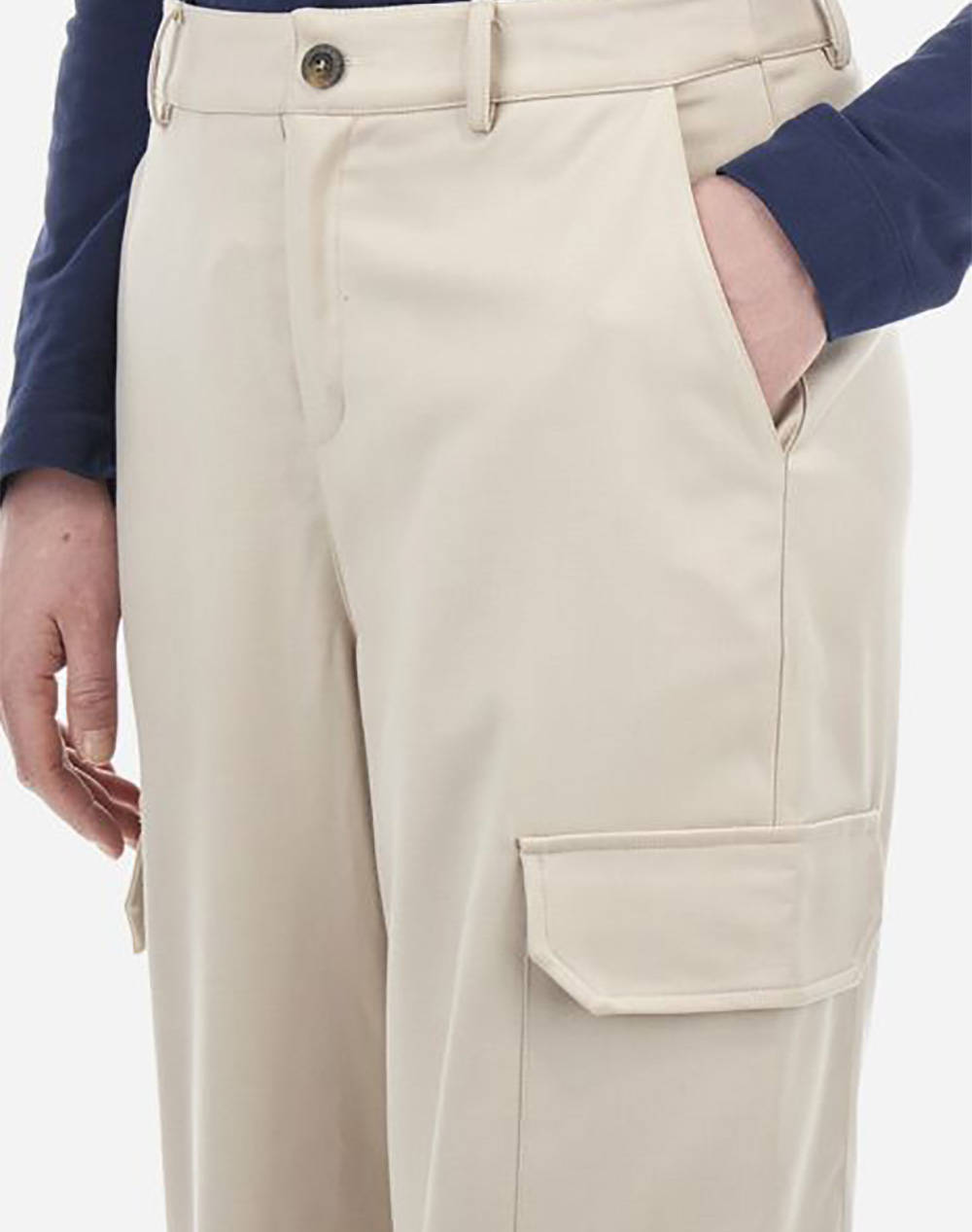 LA MARTINA ПАНТАЛОНИ WOMAN CARGO PANT STRETCH TWILL