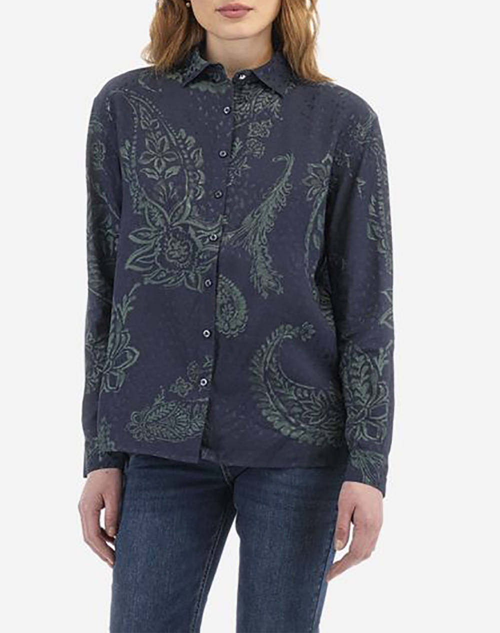 LA MARTINA РИЗА MM WOMAN L/S SHIRT PAISLEY POPLIN