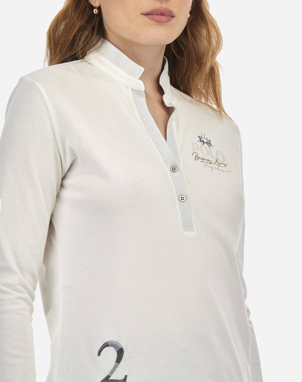 LA MARTINA BLOUSE POLO MM WOMAN POLO LONG SLEEVES PIQUET