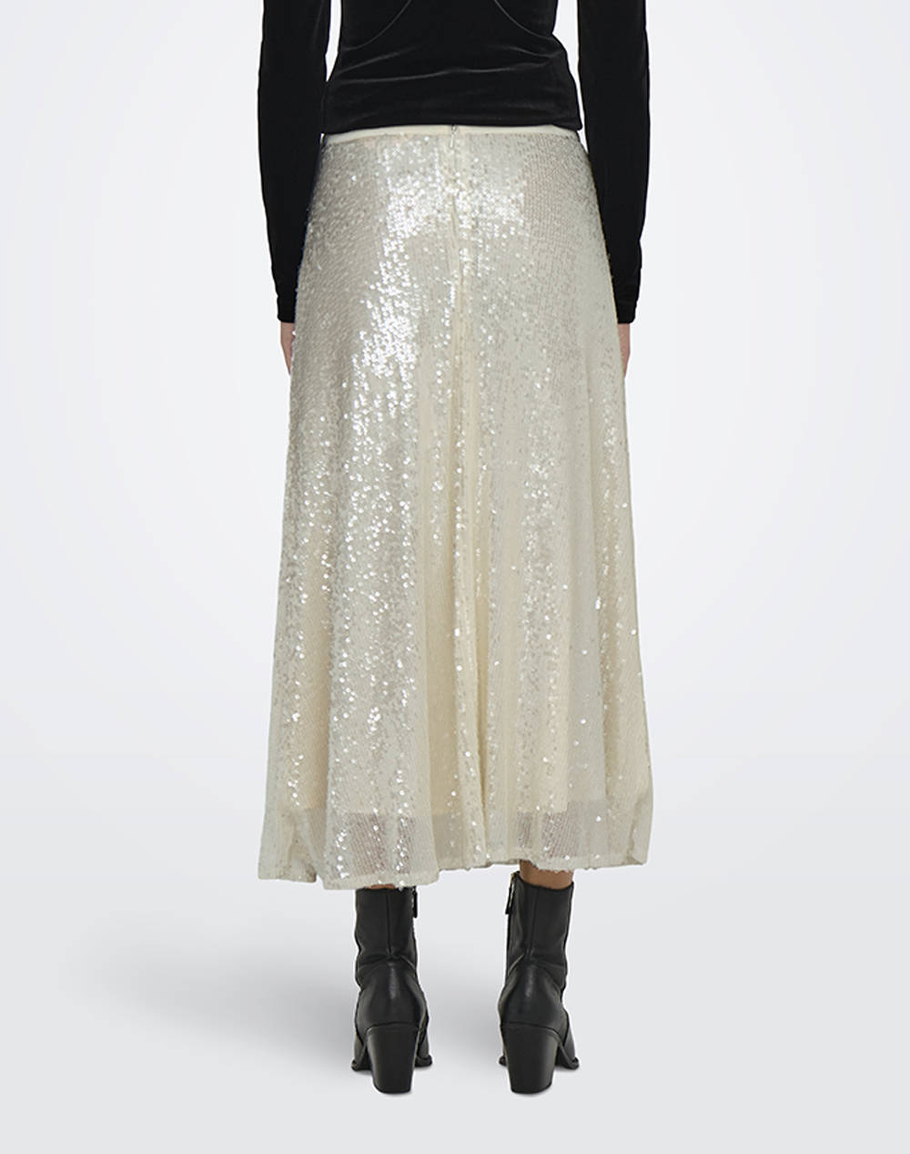 ONLY ONLCARIN SEQUINS A-SHAPE SKIRT WVN