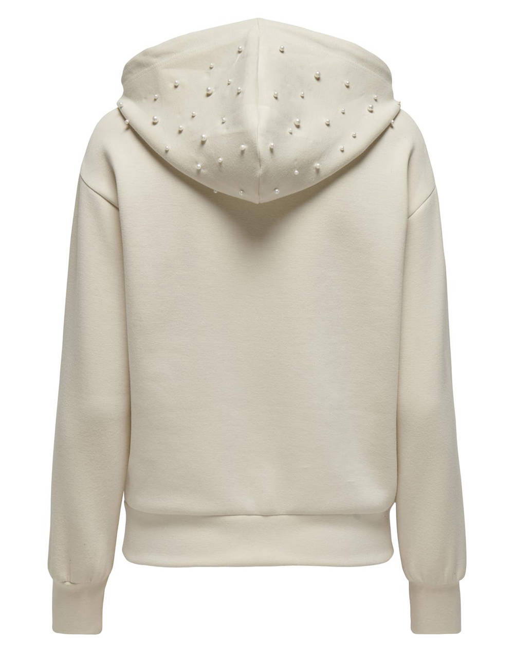 ONLY ONLFANCY L/S ZIP PEARL HOOD SWT