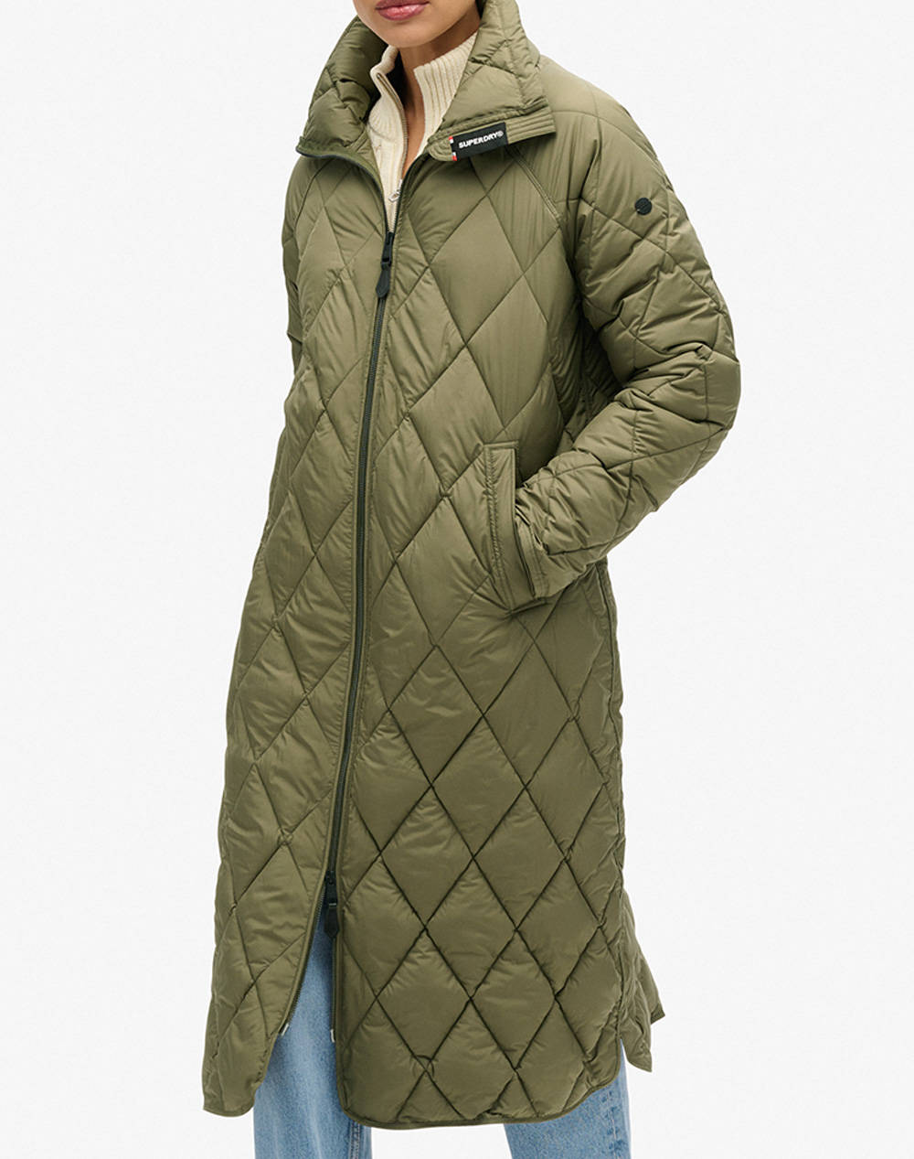 SUPERDRY D3 BOUT SUPERLONG QUILT LINER JKT WOMENS JACKET