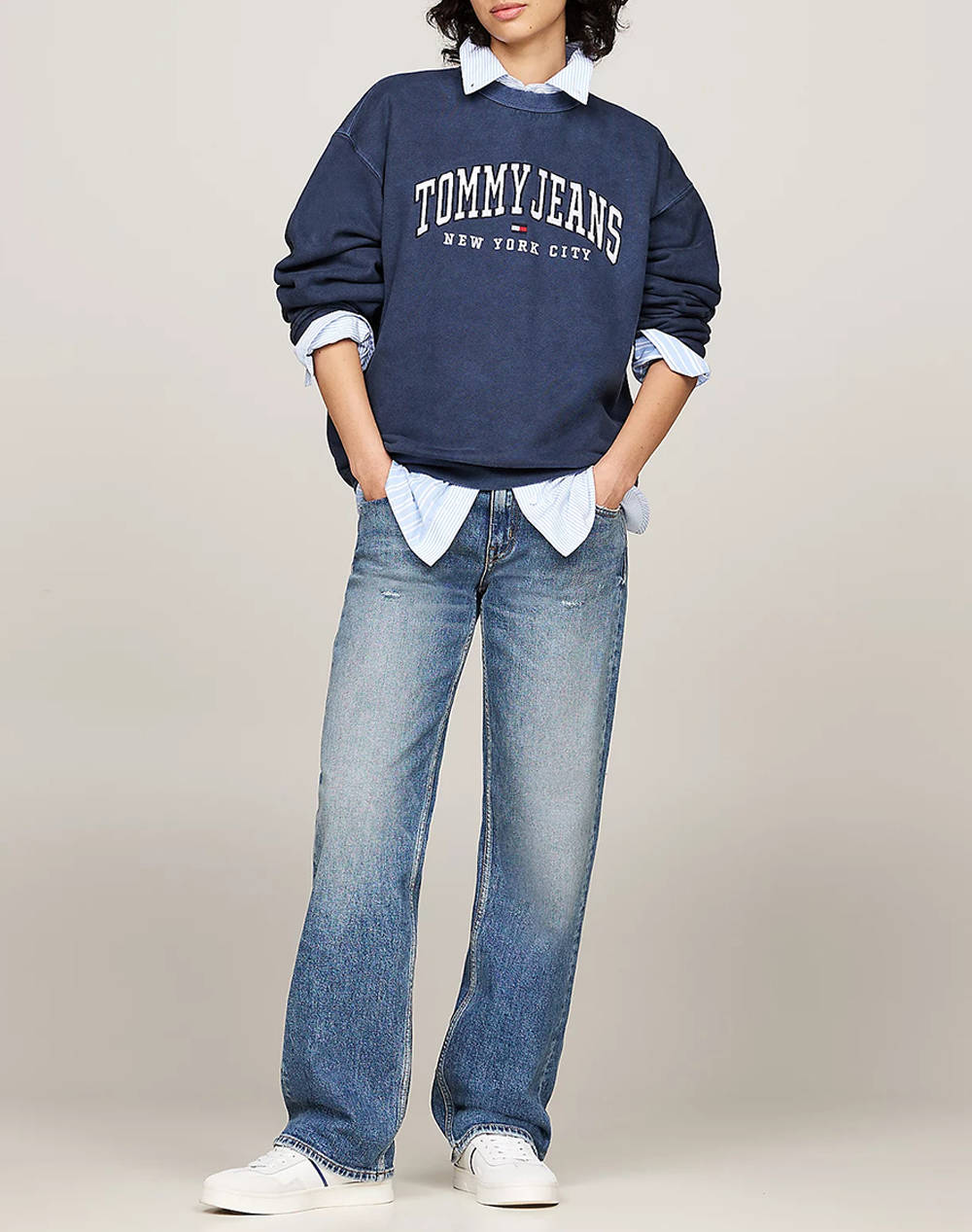 TOMMY JEANS TJW RLX VARSITY CREW