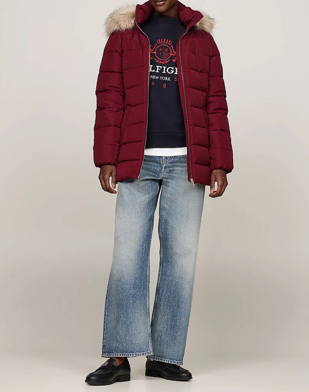 TOMMY HILFIGER HERITAGE DOWN TYRA JKT WITH FUR