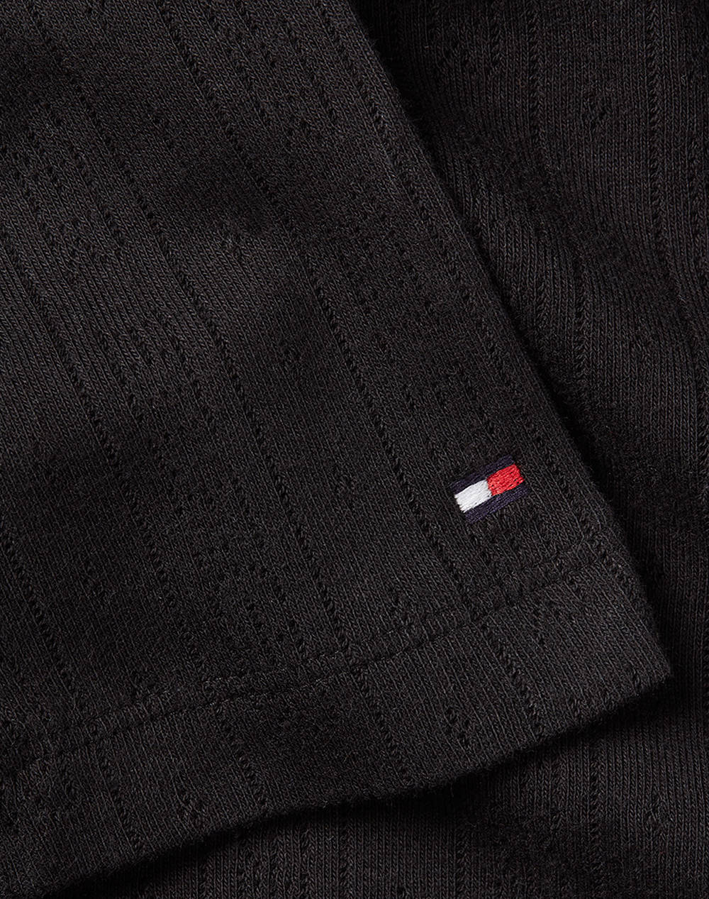 TOMMY HILFIGER SLIM POINTELLE C-NK LS