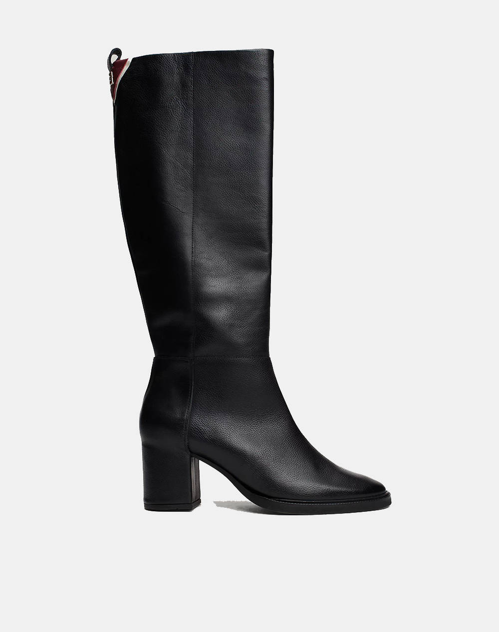 TOMMY HILFIGER LONG BOOT MID WRAPPED LTHR HEEL