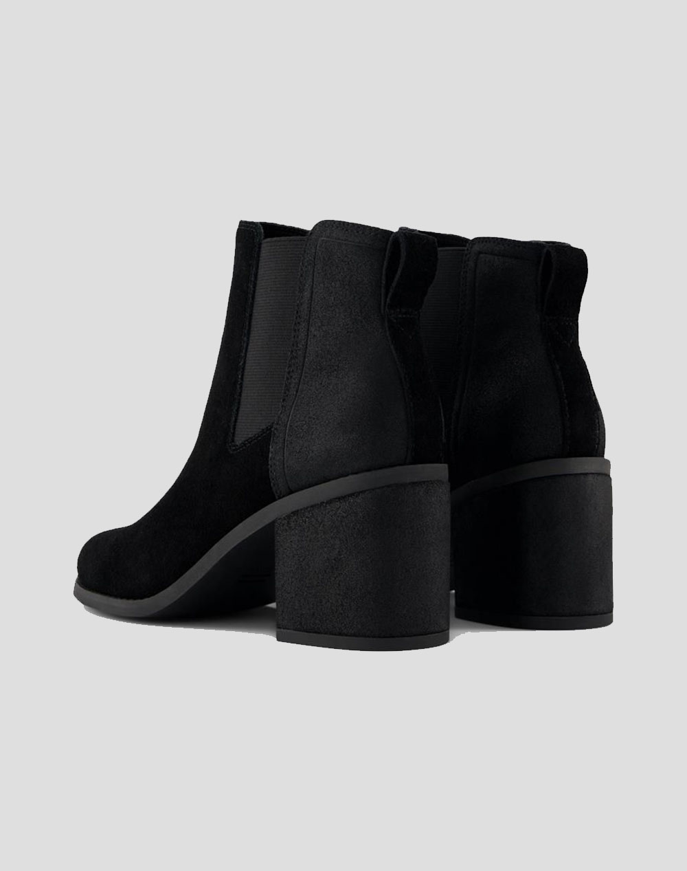 TOMS BLK SUE/METL SUE WM EVCHEL BOOT (Височина на тока : 5 см)