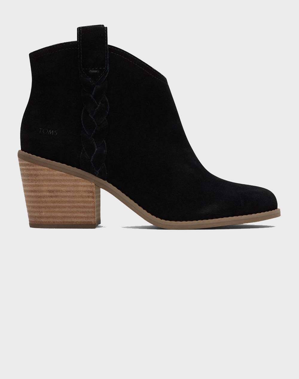 TOMS BLK SUE/BRAID WM CONSTC BOOT