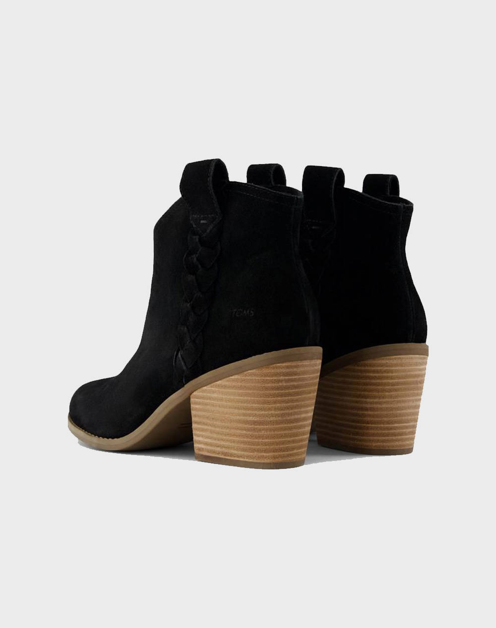 TOMS BLK SUE/BRAID WM CONSTC BOOT