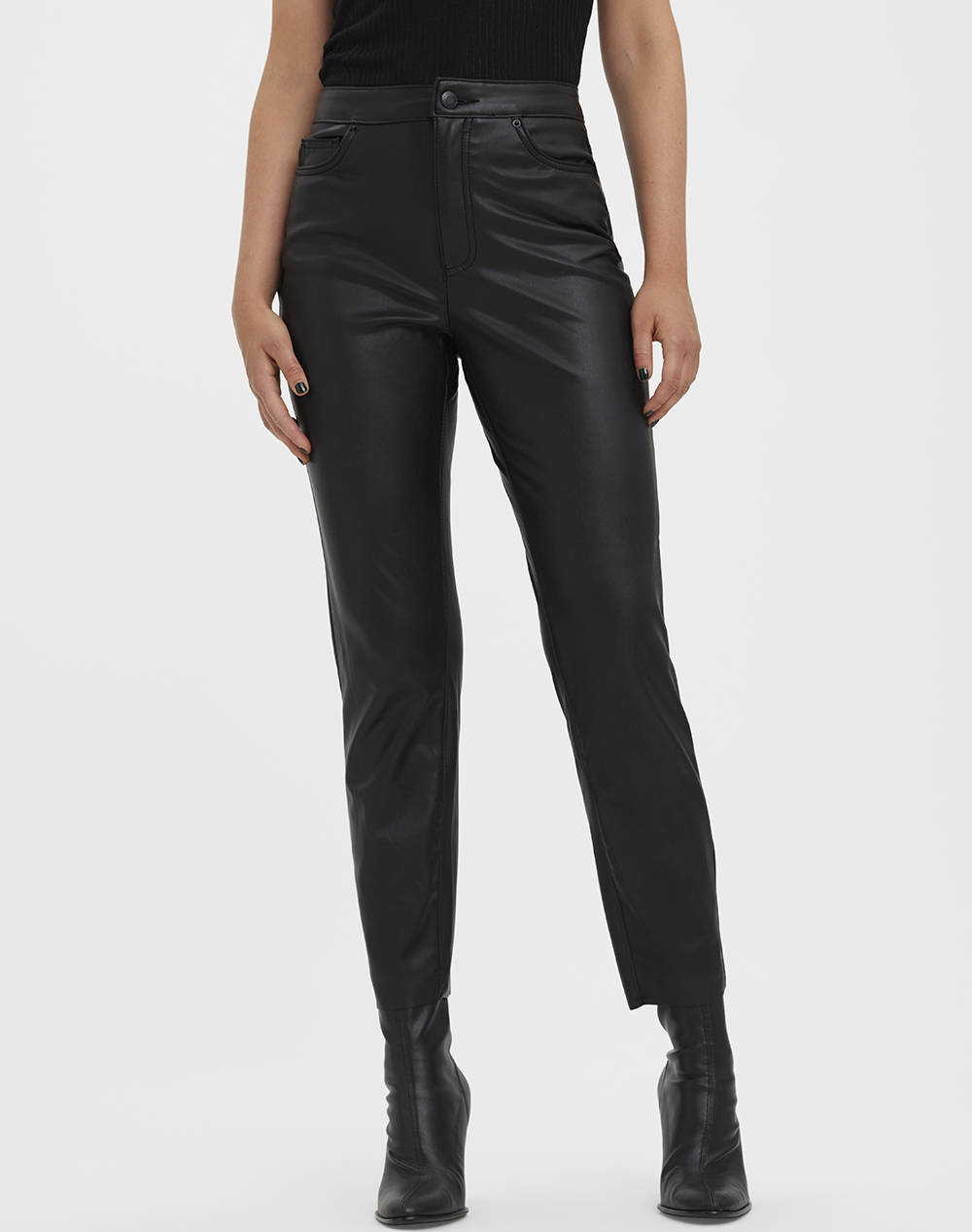 VERO MODA VMBRENDA HR STRAIGHT PL ANK PANTS