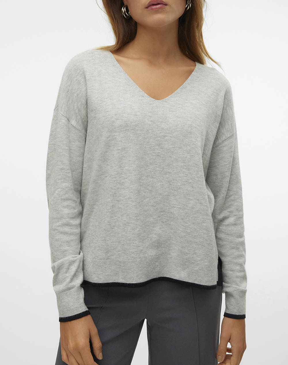 VERO MODA VMBREEZE LS V-NECK PULLOVER BOO