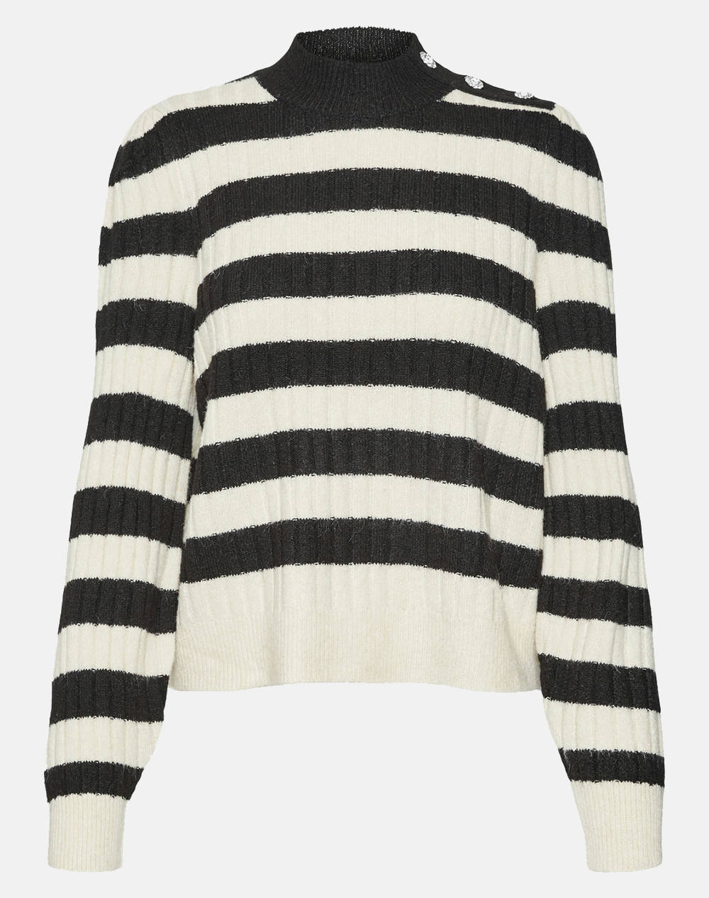 VERO MODA VMELYA LS HIGHNECK PULLOVER GA BOO