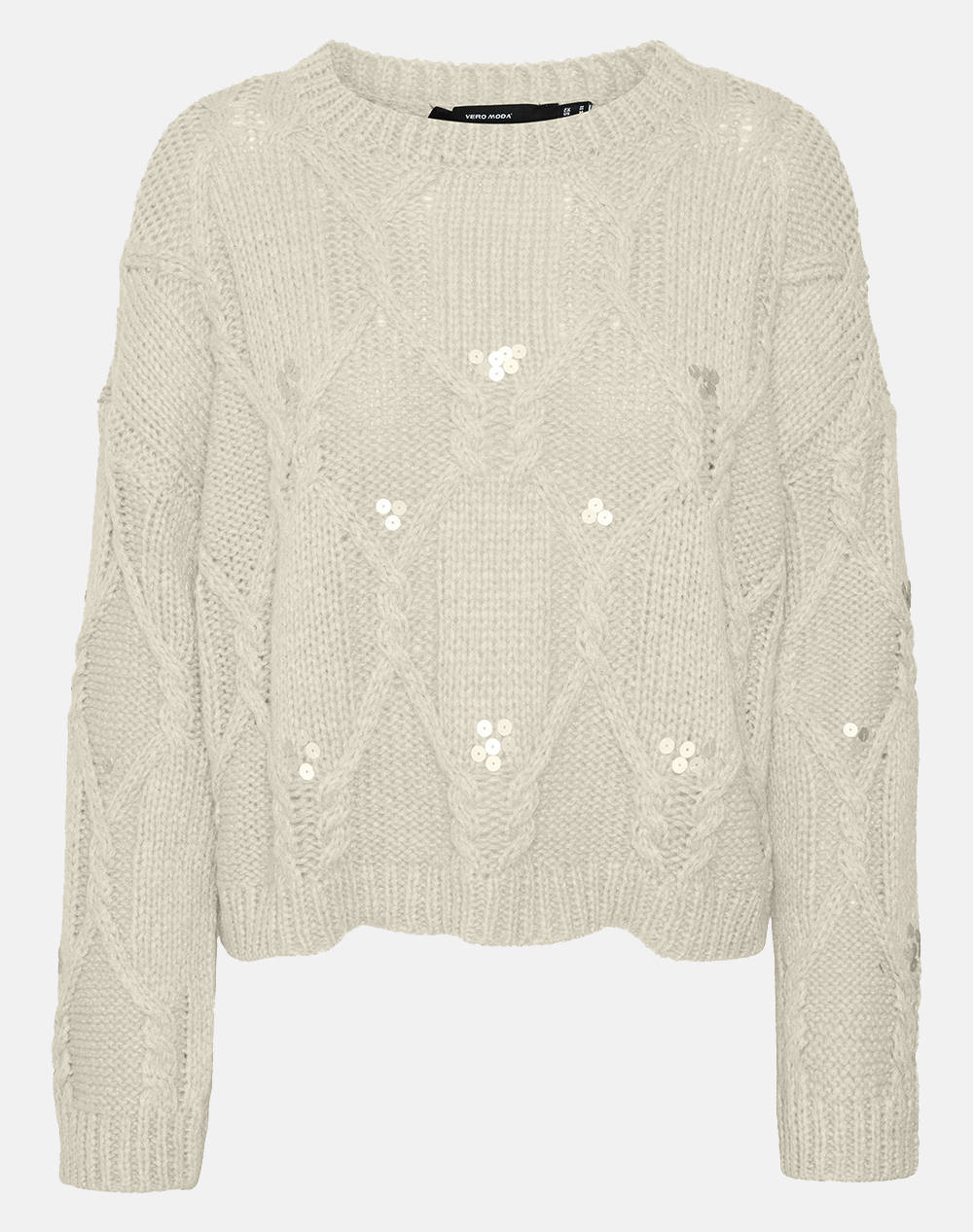 VERO MODA VMUNA LS O-NECK PULLOVER GA