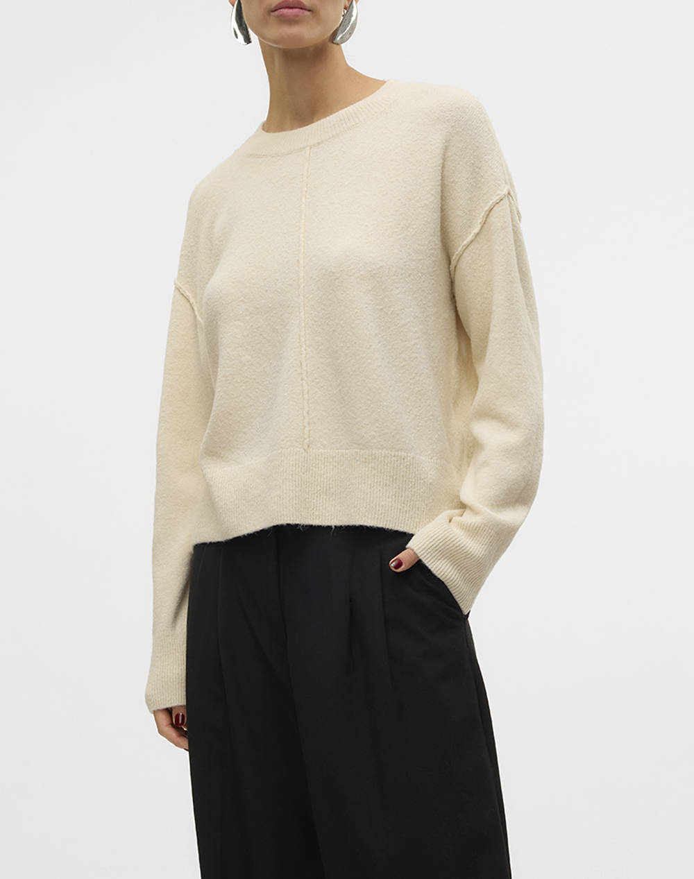 VERO MODA VMESTI LS O-NECK PULLOVER GA BOO