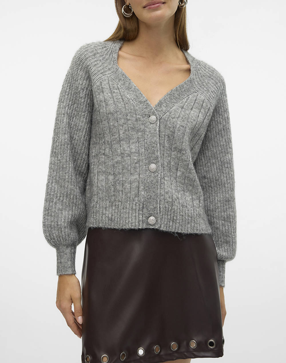 VERO MODA VMMEILANI LS V-NECK CARDIGAN GA