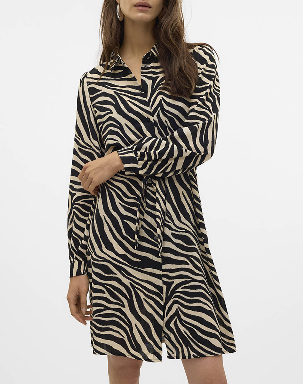 VERO MODA VMTEAGAN L/S ABK SHIRT DRESS WVN BTQ GA