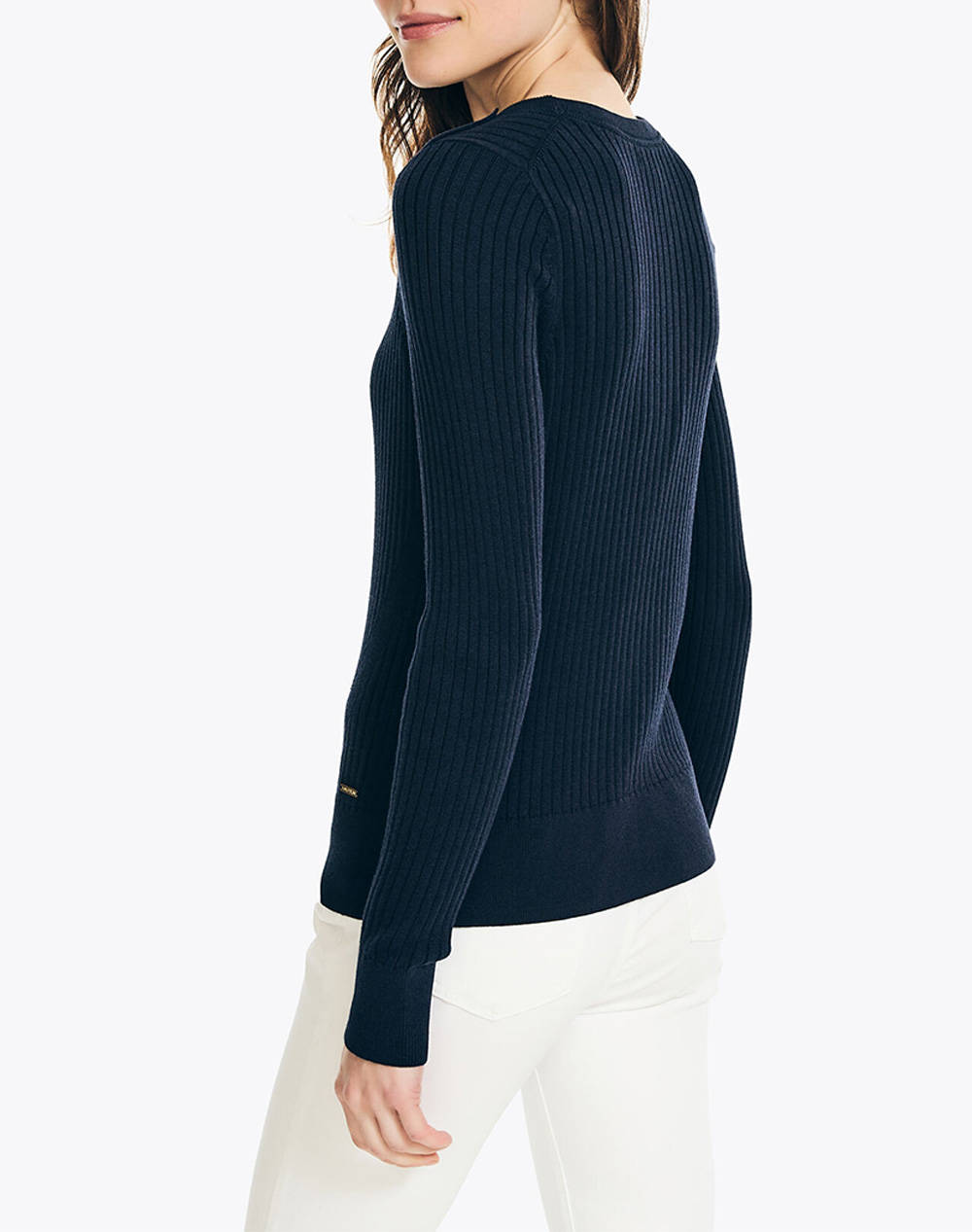 NAUTICA ПЛЕТЕНА БЛУЗА ΜΜ SUSTAINABLY CRAFTED RIBBED CREW NECK