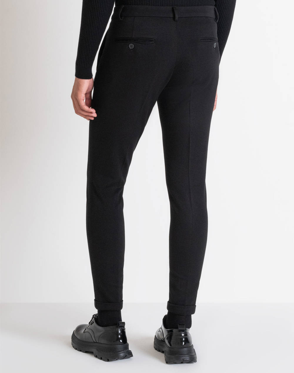 ANTONY MORATO MMTS00037FA150183 MIN OF 4 TROUSERS ASHE SUPER SKINNY FIT IN STRETCH TWILL VISCOSE NYLON BLENDED FABRIC МЪЖКИ ПАНТАЛОНИ