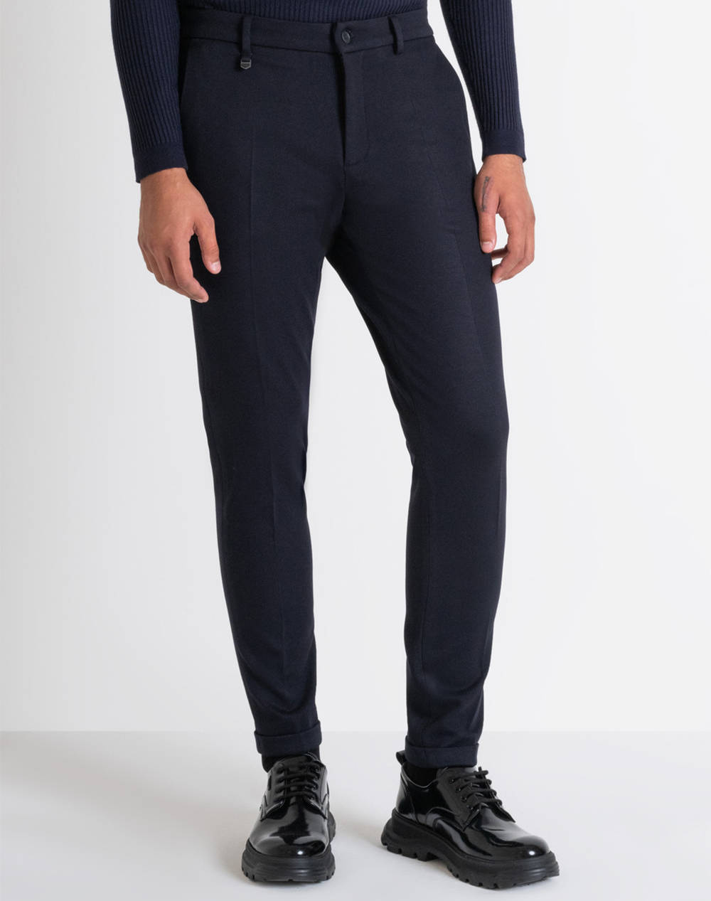 ANTONY MORATO MMTS00037FA150183 MIN OF 4 TROUSERS ASHE SUPER SKINNY FIT IN STRETCH TWILL VISCOSE NYLON BLENDED FABRIC МЪЖКИ ПАНТАЛОНИ