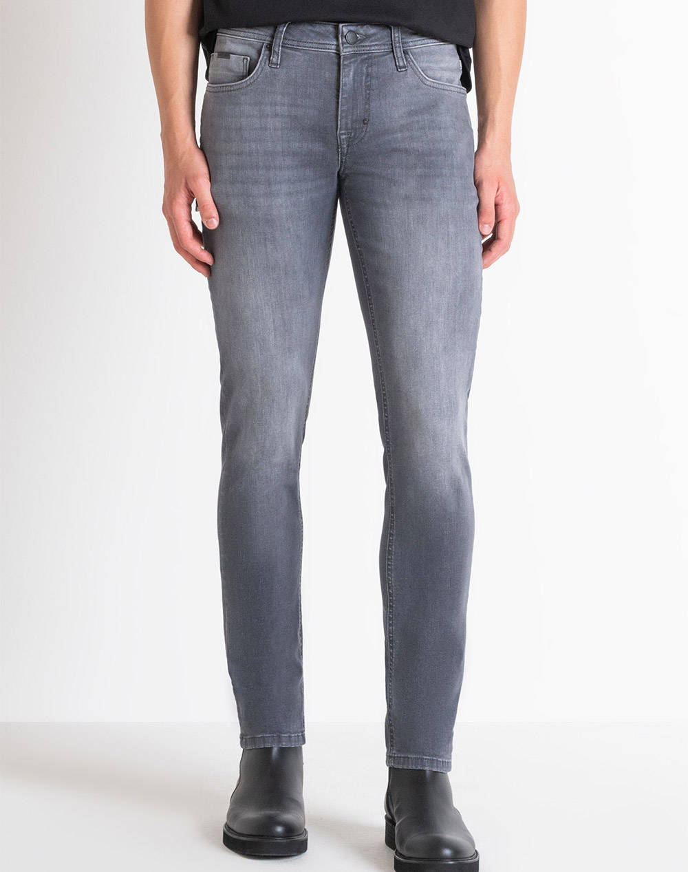 ANTONY MORATO MMDT00241FA750528W01893 MIN OF 10 JEANS OZZY TAPERED FIT IN POWER STRETCH GREY DENIM ПАНТАЛОНИ