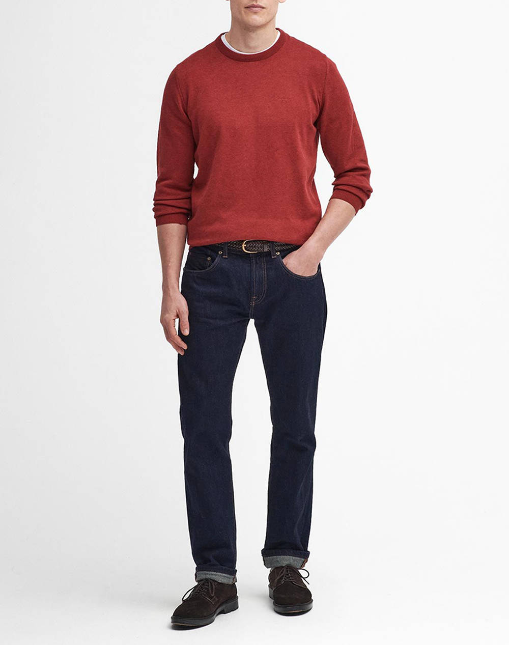 BARBOUR PIMA COTTON CREW NECK SWEATER ΠΛсмΤΟ