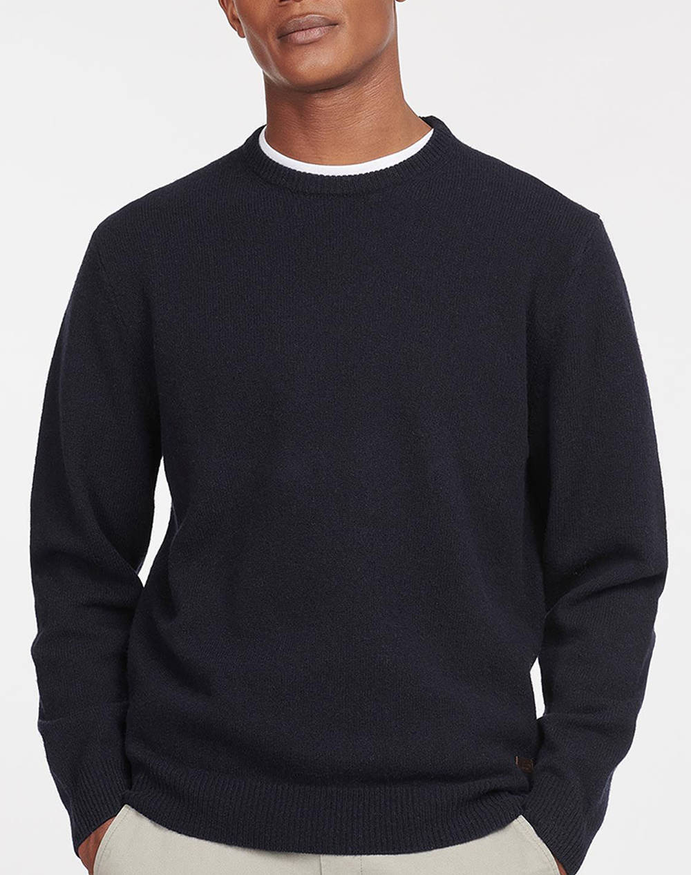 BARBOUR ESSENTIAL PATCH CREW NECK SWEATER ПУЛОВЕР