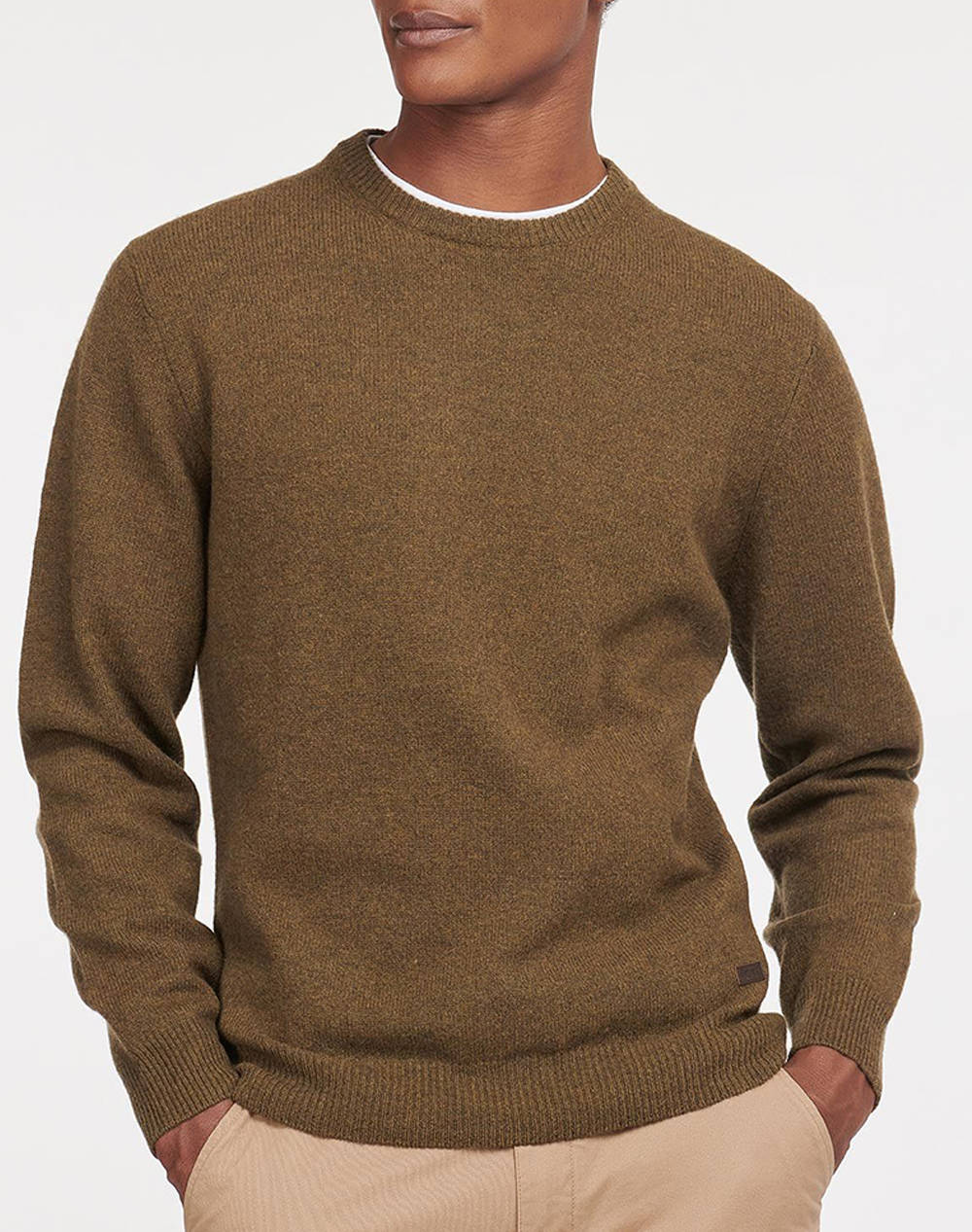 BARBOUR ESSENTIAL PATCH CREW NECK SWEATER ПУЛОВЕР