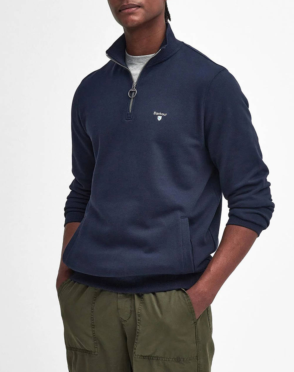 BARBOUR BECKHILL HALF ZIP SWEATSHIRT