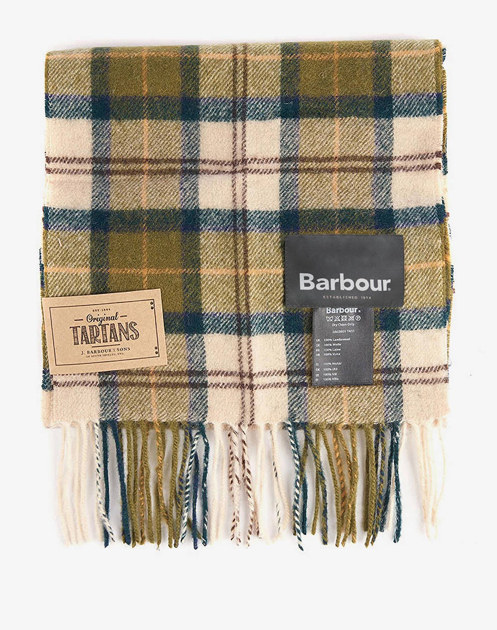 BARBOUR TARTAN LAMBSWOOL SCARF ШАЛ