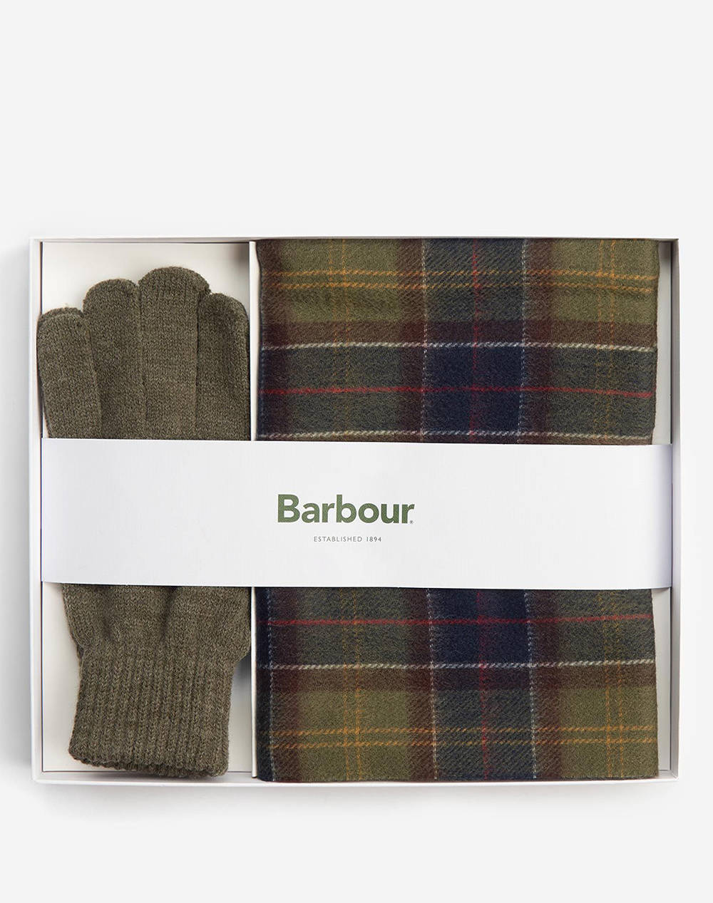 BARBOUR TARTAN SCARF & GLOVE GIFT SET SCARF-GLOVE SET