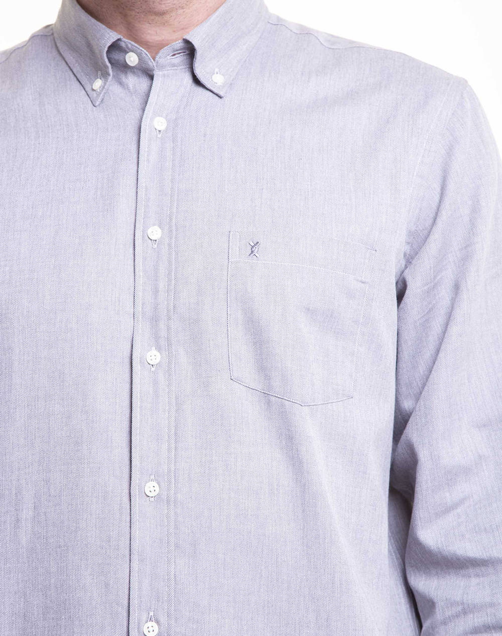 THE BOSTONIANS МЪЖКА РИЗА REGULAR FIT Plain FLANNEL Button-down Regular Fit