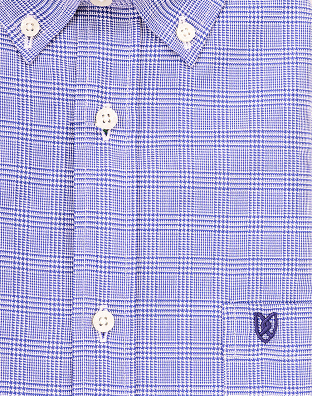 THE BOSTONIANS РИЗА MAVERICK TWILL REGULAR FIT MedCheck TWILL Button-down Regular FIT