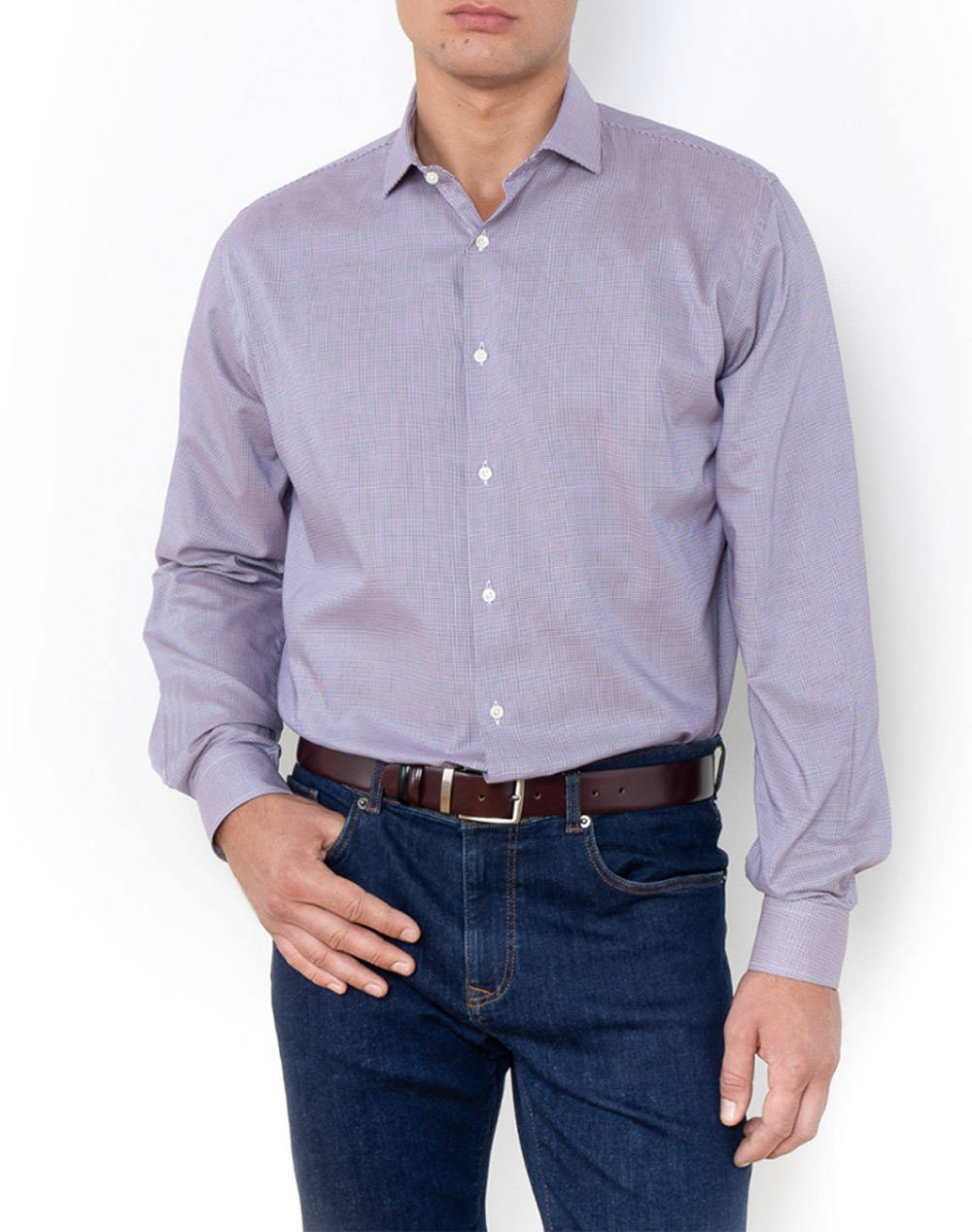 THE BOSTONIANS SHIRT TWILL CUSTOM FIT Plain TWILL Semi-rex Custom Fit