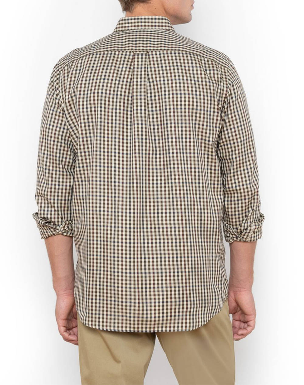 THE BOSTONIANS РИЗА MAVERICK TWILL REGULAR FIT MedCheck TWILL Button-down Regular FIT