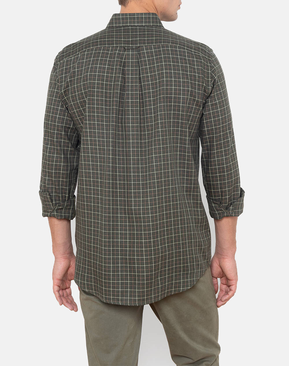 THE BOSTONIANS РИЗА MAVERICK TWILL REGULAR FIT MedCheck TWILL Button-down Regular FIT