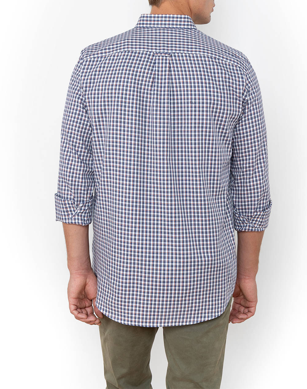 THE BOSTONIANS РИЗА CHESTER TWILL REGULAR FIT MiniCheck TWILL Button-down Regular FIT