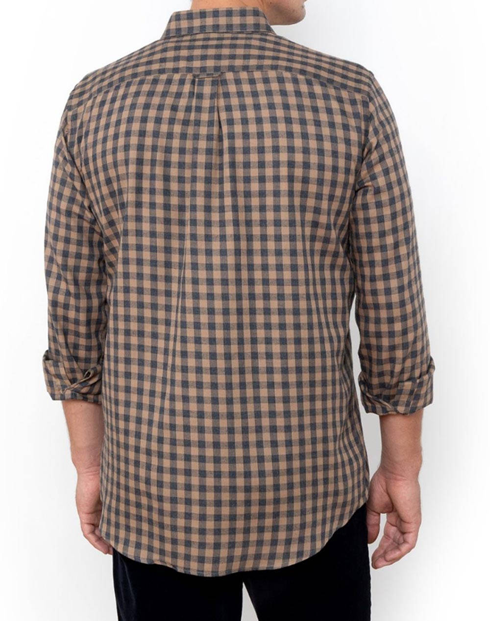 THE BOSTONIANS РИЗА MAVERICK TWILL REGULAR FIT MedCheck TWILL Button-down Regular FIT