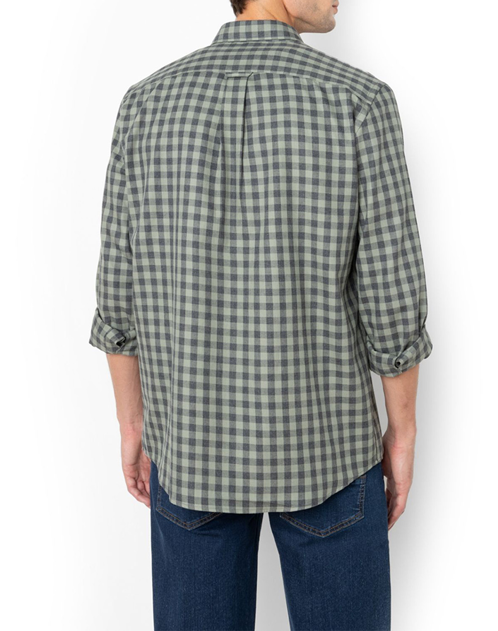 THE BOSTONIANS РИЗА MAVERICK TWILL REGULAR FIT MedCheck TWILL Button-down Regular FIT